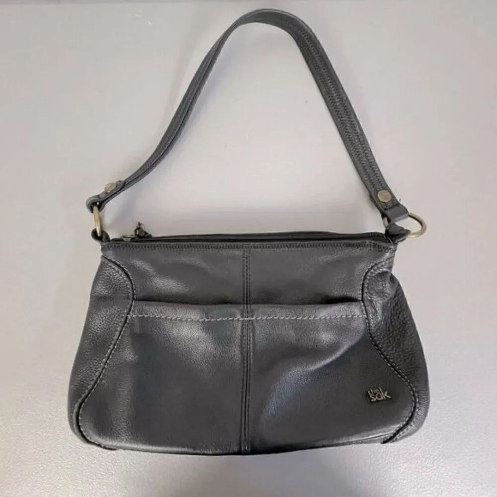 THE SAK WOMENS BLACK LEATHER PURSE